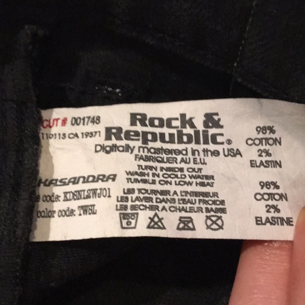 Rock and republic black jeans - Picture 5 of 8
